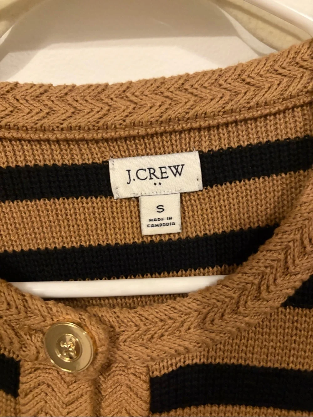 J. Crew striped cardigan